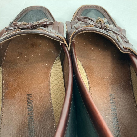 Johnston & Murphy Leather Kiltie Tassel Loafers - Picture 9 of 12